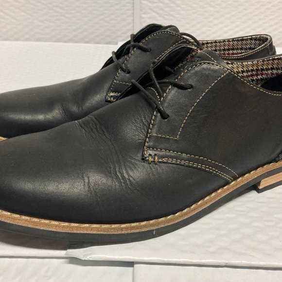 Original Penguin Black Leather Waylon Oxford-Lace-up main image 11